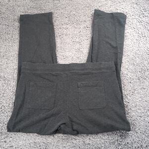 LL Bean Sweatpants women Large Gray Lounge Athleisure Lounge Fleece Casual